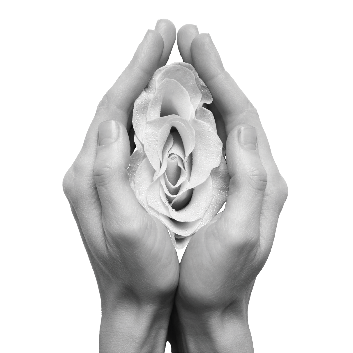Hand flower